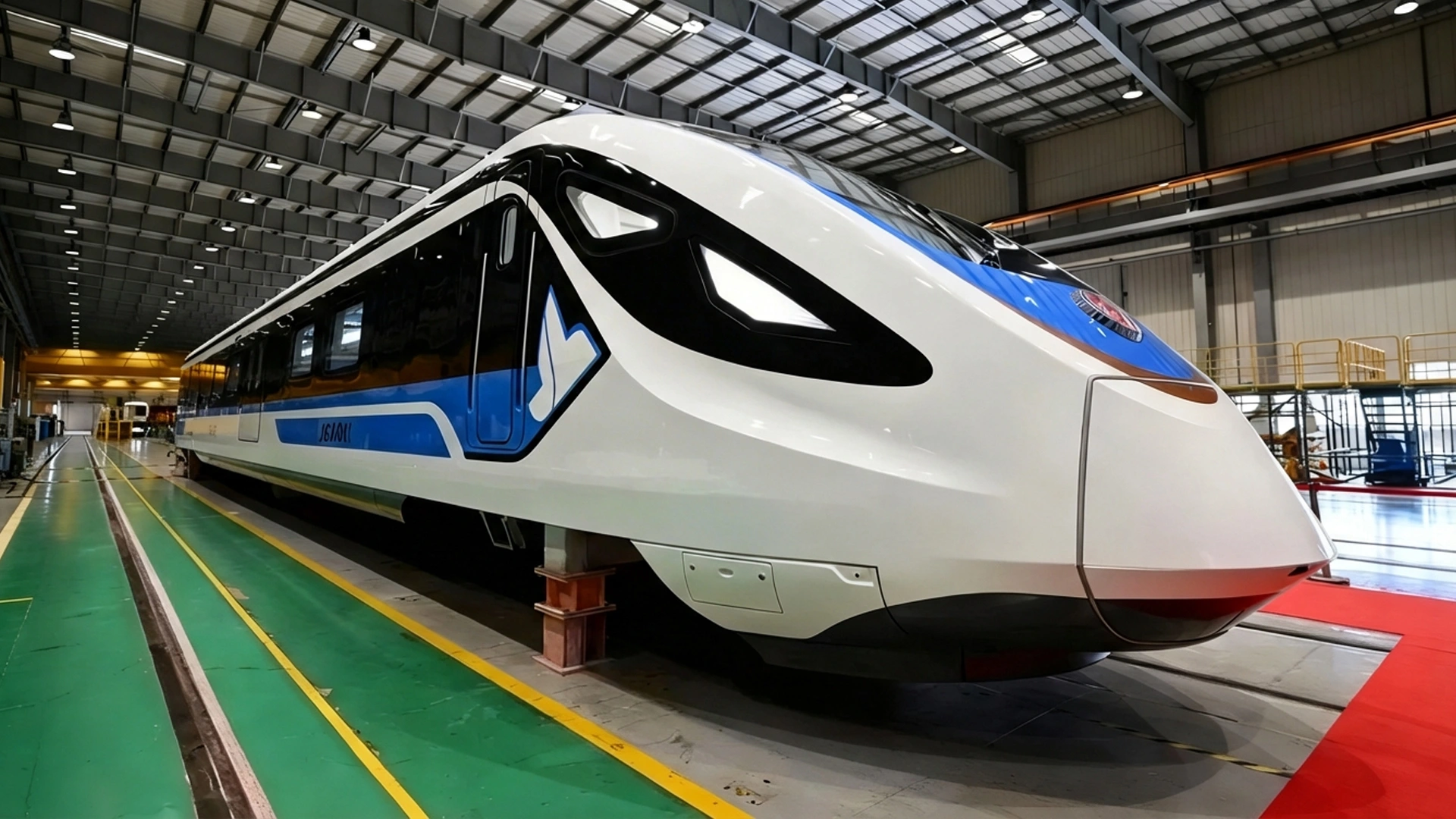 The model of China's first Class C urban railway train designed for a speed of 160 km/h has been unveiled