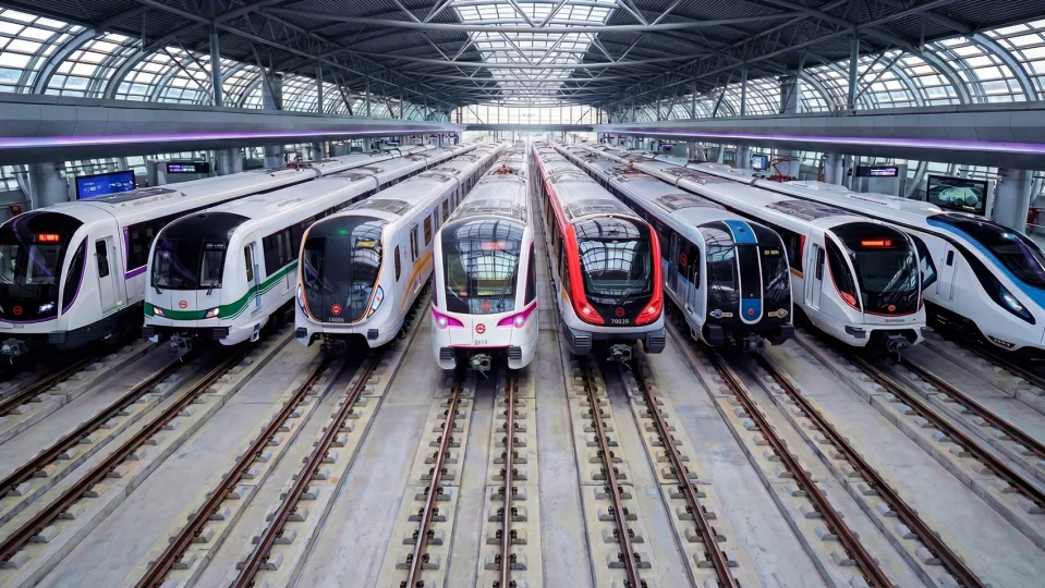 Metro Trains in Shanghai