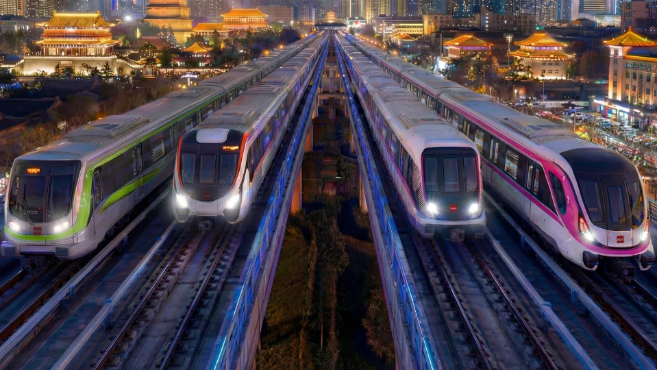Metro Trains in Xi’an