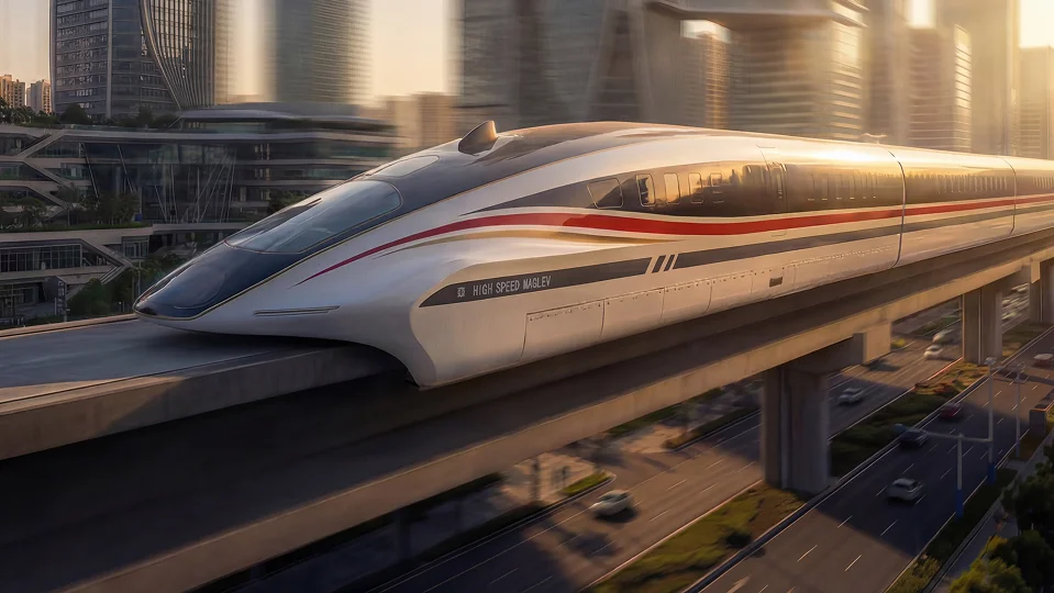600km/h high-speed maglev train